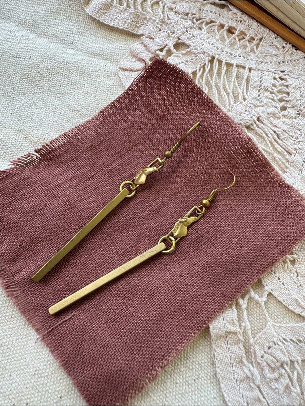Vintage-horse earrings
